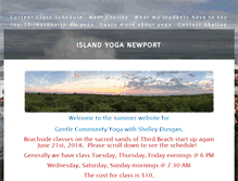 Tablet Screenshot of islandyoganewport.com